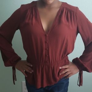 Maroon bell top